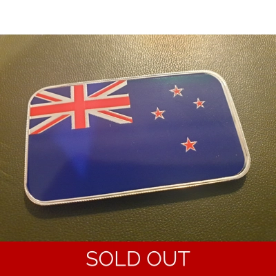 1 x 1oz .999 Silver New Zealand Flag